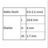 GBY251 Ek Muf İzoleli Kablo Ucu 100 Adet - 3