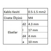 GCU4001 Çatal Uçlu İzoleli Kablo Ucu 100 Adet - 1