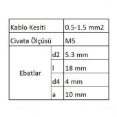 GYU501 Yuvarlak Uçlu İzoleli Kablo Ucu 60 Adet - 3