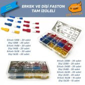 Tam İzoleli Faston Terminal Seti, Ortanca Paket 270 Parça - 1