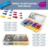 Tam İzoleli Faston Terminal Seti, Hesaplı Paket 140 Parça - 1