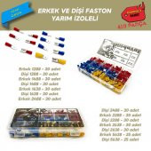 Yarım İzoleli Faston Terminal Seti, Dopdolu Paket 410 Parça - 1