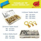 495 Parça İzolesiz Yuvarlak Tip Kablo Ucu Seti - 1