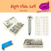 Akıllı Vida Seti - Havşa Başlı, Hesaplı Paket 210 Parça - 1