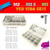 M2 M2.5 M3 YSB Vida Seti, 300 Parça, Hesaplı Paket - 1