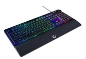 Rampage KB-GX65 SIMULA Siyah USB RGB Aydınlatmalı 4 Makro Tuşlu Bilek Destekli  Oyuncu Klavyesi thumbnail 1