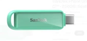 Sandisk SDIXS0N-256G-GN6NQ 256GB Phone Drive with USB-C-128GB (Seafoam Green) Flash Bellek - 1