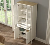 Hunerika Misio Premium 4 kapak tek çekmeceli büfe -Legnano/krem Minifiks Bağlantılı - 3