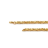 Altın Kaplama Kral Erkek Zincir Kolye ZN-519 thumbnail 2