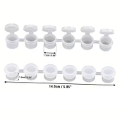 Mini boya kutusu 2ml 6'lı şerit, boya paleti, boya saklama kabı, küçük hokkalar-2 Şerit thumbnail 5