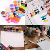 Mini boya kutusu 2ml 6'lı şerit, boya paleti, boya saklama kabı, küçük hokkalar-2 Şerit thumbnail 6