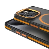 iPhone 15 Kılıf Magsafe Şarj Özellikli Mat Görünümlü Ant Kapak thumbnail 3