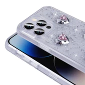 iPhone 15 Pro Kılıf Figür ve Simli Köşe Korumalı Zelira Premium Silikon Kapak thumbnail 4