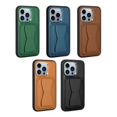 iPhone 11 Kılıf Kartlıklı Standlı ​Pu Deri Memo Kapak thumbnail 2