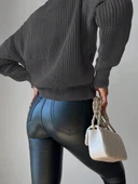 Lucky Life Kadın Uzun Kollu Düğme Detay Triko Bluz thumbnail 8