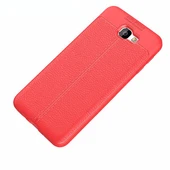 Royal Cover Samsung Galaxy J5 Prime Kılıf Deri Görünümlü Yüksek Kaliteli Premium Silikon Kapak RCV/Niss - 1