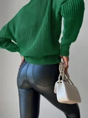 Lucky Life Kadın Uzun Kollu Düğme Detay Triko Hırka thumbnail 6