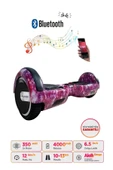 Elektrikli Kaykay Hoverboard 6.5 Inch Uzay Mor Grafity Desenli Akıllı Denge D13 - 3