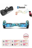 Elektrikli Kaykay Full Ledli Hoverboard Bluetooth Hoparlörlü 6.5 Inch D20 - Çanta Hediyelidir thumbnail 4