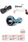 Elektrikli Kaykay Hoverboard Bluetooth Hoparlörlü 6.5 İnç Grafiti D20 - Çanta Hediye thumbnail 8