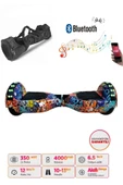Elektrikli Kaykay Full Ledli Hoverboard Bluetooth Hoparlörlü 6.5 Inch Çanta Hediyeli D11 thumbnail 1