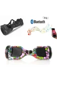 Elektrikli Kaykay Hoverboard Bluetooth Hoparlörlü 6.5 İnç Grafiti D04 - Çanta Hediye - 3