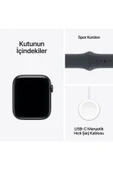 Apple Watch SE 3 GPS, 44mm Gece Yarısı Alüminyum Kasa ve Gece Yarısı Spor Kordon - S/M thumbnail 8