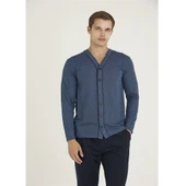 Kly Jakarlı Penye Önden Düğmeli Gömlek Erkek Pijama Takım - 2