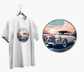 Araba Figürlü OverSize Tişört - 1