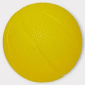 Köpek Oyuncağı - Plastik Düdüklü Top - Sarı - 1
