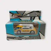 Küçük Metal İnşaat Araçları 7 cm - Kurtarma Kamyonu - 4