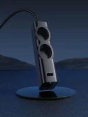 67W GaN Hızlı Şarjlı Kablolu Priz  3x Type-C  1x USB  2'li Priz 1.5M Uzatma Kablosu Siyah - 3