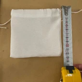 Kına Nikah Düğün Organizasyon Kuruyemiş, Çerez Şeker  ve Hediye Fidan Bez  Torbası Kesesli 7 Lik Saksı İçin (10 Adet) - 2