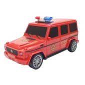 Uzaktan Kumandalı Mercedes Polis Jeep 1:20 Ölçek 18 Cm Kırmızı - 13578-887 - 1