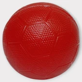 Köpek Oyuncağı - Plastik Düdüklü Top - Kırmızı - 1