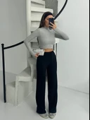 Fitilli şardonlu pantolon siyah thumbnail 18