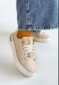 Jlar Bej Cilt Bağcıklı Spor Ayakkabı thumbnail 2