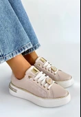 Jlar Bej Cilt Bağcıklı Spor Ayakkabı thumbnail 1