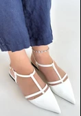 Canca Beyaz Rugan Babet Ayakkabı thumbnail 1