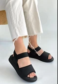 Jake Siyah Hasır Cilt Sandalet thumbnail 10
