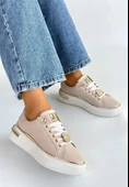 Jlar Bej Cilt Bağcıklı Spor Ayakkabı thumbnail 3