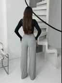 Fitilli şardonlu pantolon gri thumbnail 14