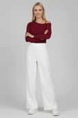 Tek Omuz İpli Bluz Bordo thumbnail 12