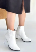 Mişha Beyaz Cilt Topuklu Bot thumbnail 6