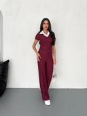 Ottoman kumaş beyaz gömlek yaka takım s4142 - 1