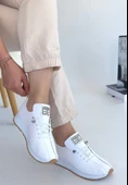 Fiert Beyaz Cilt Bağcıklı Spor Ayakkabı thumbnail 2