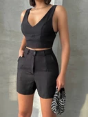 Şortlu keten takım s255014 thumbnail 1