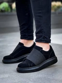 KB-040 Kuback Siyah Süet Siyah Taban Lastikli Günlük Erkek Ayakkabı thumbnail 2