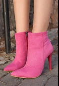 Blan Fuşya Süet Topuklu Bot thumbnail 1