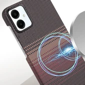 Samsung Galaxy A06 Kılıf Vega Magsafe Karbon Desen Kapak - 5